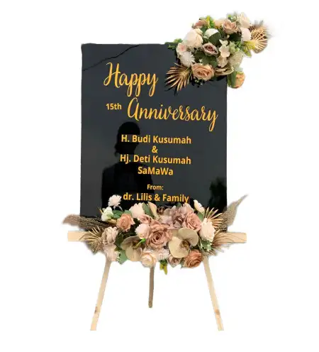 Papan Bunga Akrilik Cukur Guling